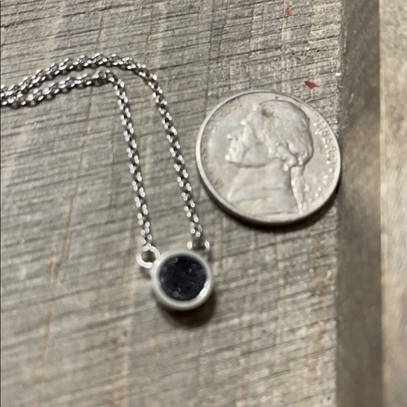 Summit Stainless Jet Drusy Nexklace - Picture 4 of 4